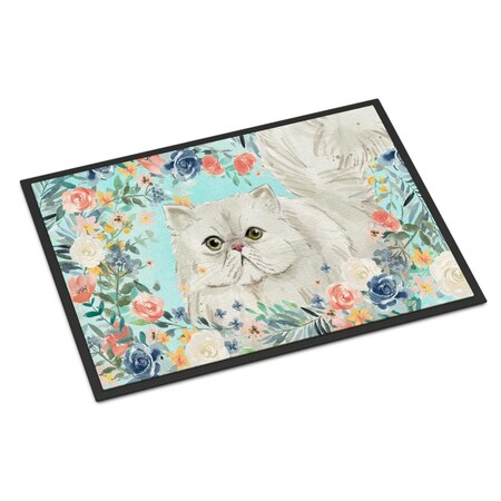 Carolines Treasures 18 x 27 in. Persian Spring Flowers Indoor or Outdoor Mat CK3394MAT